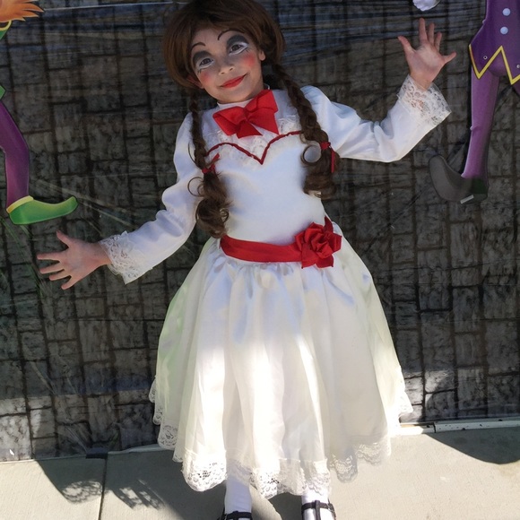 child annabelle inspired costume handmade